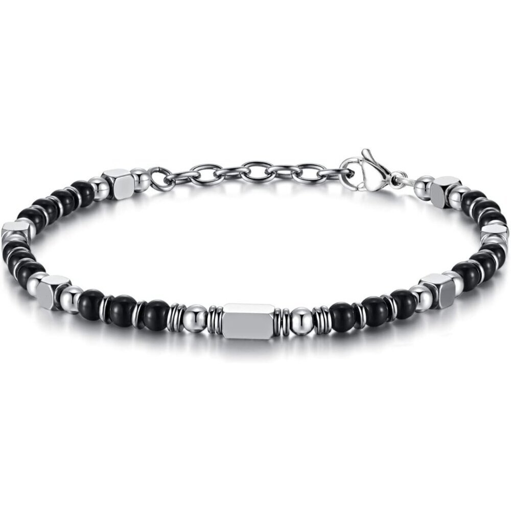 Black Boho Beaded Bracelets for Women Trendy Jewelry Gifts for Lover,Friend